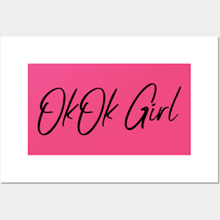 OkOk girl design Posters and Art